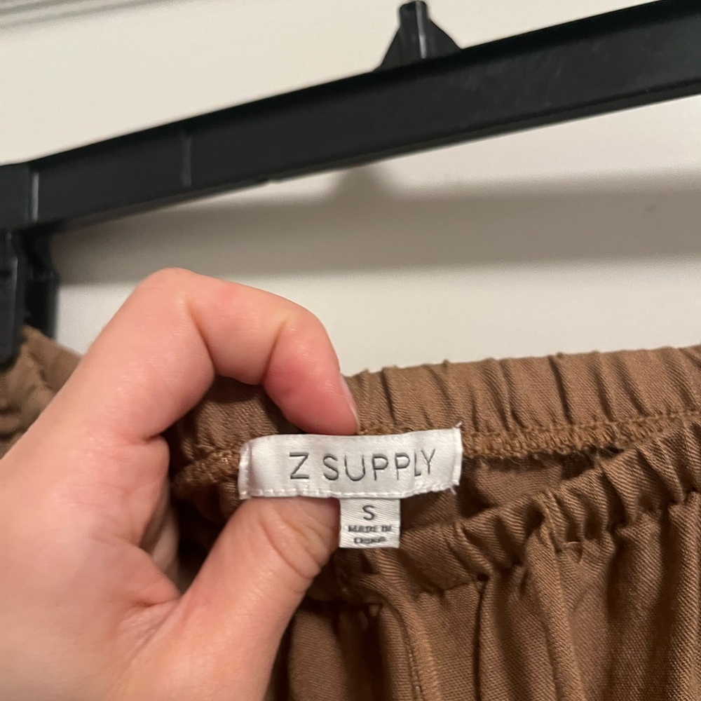 Z Supply Brown 2 piece set with Wide-Leg Pant and Tank Top - Picture 10 of 11